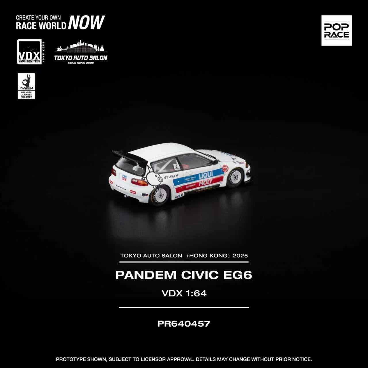 PopRace 2025 TAS Hong Kong Exclusive – Pandem Civic EG6 Liquid Moly (PR640457)