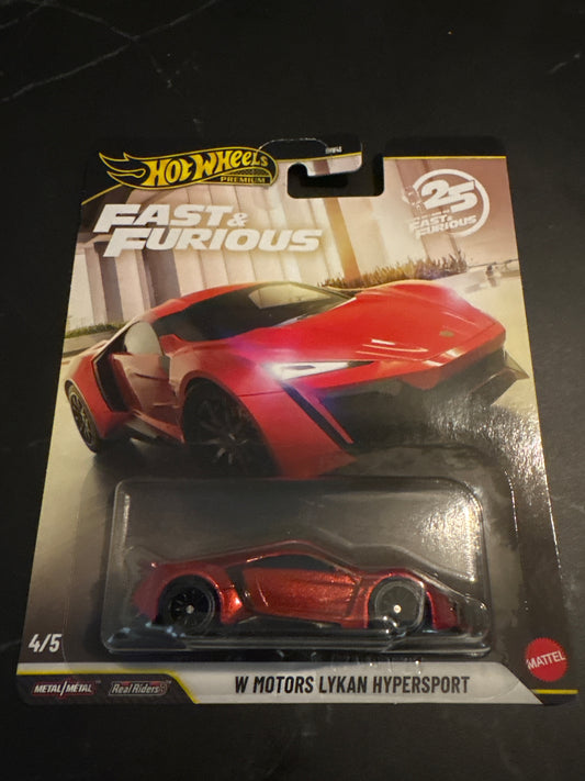 Hot Wheels Premium Fast and Furious 25th Anniversary - W Motors Lykan Hypersport