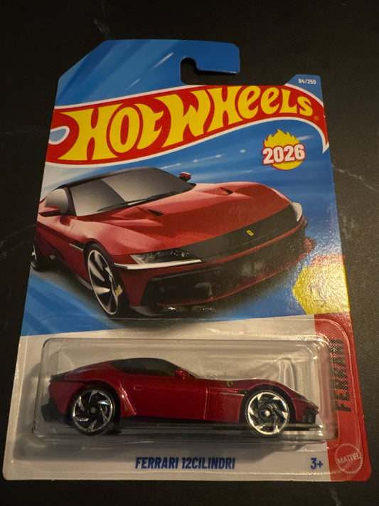 Hot Wheels Mainline Case E 2026 - Ferrari 12 Cilindri