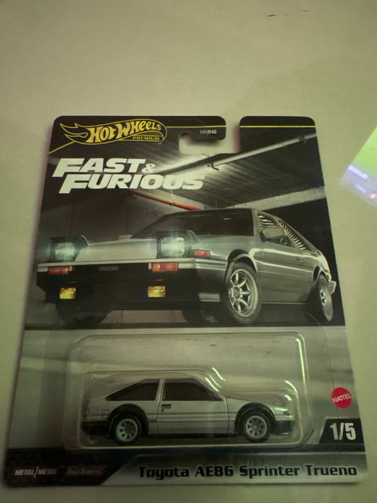 Hot Wheels Premium Fast & Furious Toyota AE86 Sprinter Trueno