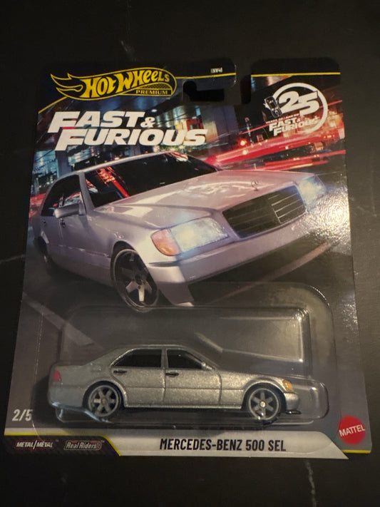 Hot Wheels Premium Fast and Furious 25th Anniversary - Mercedes Benz 500 SEL