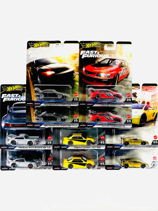 Hot Wheels 2025 Fast & Furious Factory Sealed Case M Set (5 cars)