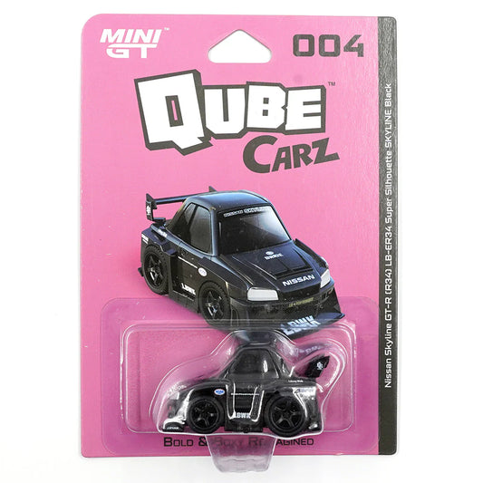 Mini GT Qubecarz Nissan LB-ER34 Super Silhouette SKYLINE Black (QZ00401-BL)