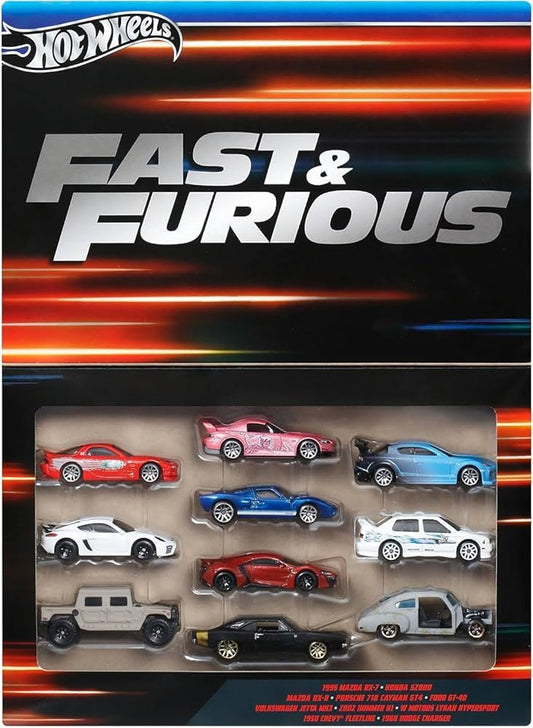 Hot Wheels HVX27 Fast and Furious 10 Car Pack