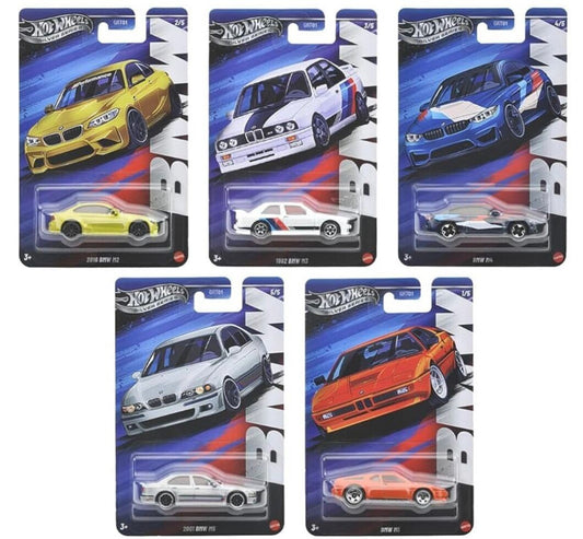 Hot Wheels 2025 Silver Series - GRT01 BMW Full 5 Set