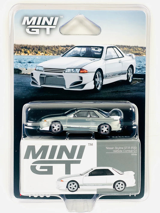 Mini GT Nissan Skyline GT-R (R32) VeilSide Combat C-I White #1066 (Chase)