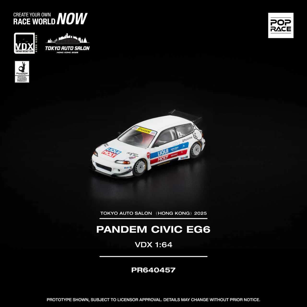 PopRace 2025 TAS Hong Kong Exclusive – Pandem Civic EG6 Liquid Moly (PR640457)